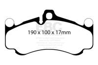 EBC - EBC 10-12 Porsche 911 (997) (Cast Iron Rotor only) 3.8 GT3 Redstuff Front Brake Pads - DP32094C - Image 3