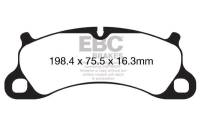 EBC 12-15 Porsche 911 (991) (Cast Iron Rotor only) 3.8 Carrera S Redstuff Front Brake Pads - DP32144C