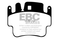 EBC - EBC 98-05 Porsche 911 996 3.4 Carrera 2 (Iron Rotor) Redstuff Frt Brake Pad (Check EBC Fit Guide) - DP31514C - Image 2