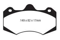 EBC AP Racing Caliper CP7040 Yellowstuff Brake Pads - DP4062R