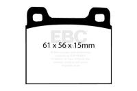 EBC - EBC 64-69 Porsche 911 2.0 (M Caliper) (Solid front rotor) Yellowstuff Front Brake Pads - DP4104R - Image 3