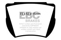 EBC - EBC 59-65 Aston Martin DB4 3.7L Convertible Yellowstuff Rear Brake Pads - DP4141R - Image 3