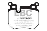 EBC 08-10 BMW 135 3.0 Twin Turbo Yellowstuff Rear Brake Pads - DP41996R