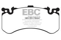 EBC 11+ Audi A8 Quattro 6.3 (Cast Iron Rotors) Yellowstuff Front Brake Pads - DP42158R