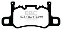 EBC 13-15 Porsche 911 (991) (Cast Iron Rotor only) 3.8 GT3 Yellowstuff Rear Brake Pads - DP42207R