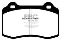 EBC - EBC 96-00 Lotus Esprit Turbo 2.0 Turbo GT3 Yellowstuff Rear Brake Pads - DP41140R - Image 2