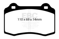 EBC - EBC 96-00 Lotus Esprit Turbo 2.0 Turbo GT3 Yellowstuff Rear Brake Pads - DP41140R - Image 4