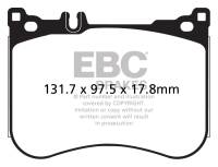 EBC - EBC 14+ Mercedes-Benz S550 4.7 Twin Turbo AMG Sport Pkg Yellowstuff Front Brake Pads - DP42178R - Image 2