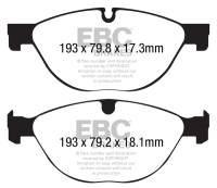 EBC - EBC 13+ Jaguar F-Type (Cast Iron Only) 3.0 Supercharged (380) Perf Pkg Yellowstuff Front Brake Pads - DP42191R - Image 4