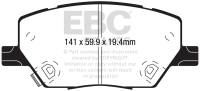 EBC - EBC 2015+ Fiat 500X 1.4L Turbo Yellowstuff Front Brake Pads - DP42239R - Image 2