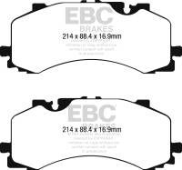 EBC - EBC 2016+ Audi Q7 3.0L Supercharged Yellowstuff Front Brake Pads - DP42279R - Image 2