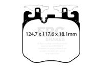 EBC - EBC 2017+ BMW (Alpina) B7 xDrive 4.4L Twin Turbo Yellowstuff Front Brake Pads - DP42304R - Image 2