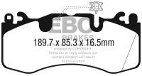 EBC - EBC 2016+ Maserati Levante 3.0TT (424) Yellowstuff Front Brake Pads - DP42336R - Image 2