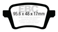 EBC 13+ Fiat 500L 1.4 Turbo Yellowstuff Rear Brake Pads - DP43027R