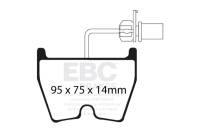 EBC - EBC 06-09 Audi RS4 4.2 (Cast Iron Rotors) Bluestuff Front Brake Pads - DP51513NDX - Image 2
