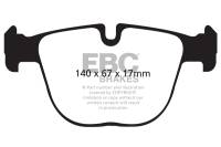 EBC 10-11 BMW X5M 4.4TT Bluestuff Rear Brake Pads - DP52008NDX