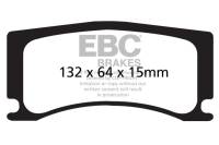 EBC 08-09 Jaguar XKR 4.2L Supercharged (Portfolio) Bluestuff Rear Brake Pads - DP52112NDX