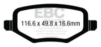 EBC - EBC 12+ Chrysler Town & Country 3.6 Greenstuff Rear Brake Pads - DP63020 - Image 2