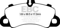 EBC - EBC 2018+ Porsche Cayenne (3rd Gen) 3.0L Turbo Extra Duty Front Brake Pads - ED92379 - Image 2