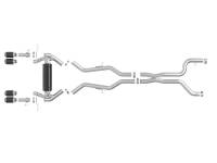 aFe - aFe 23-25 BMW M2 L6-3.0L (G87) MACH Force-Xp Cat-Back Exhaust w/ Carbon Fiber Tip - Image 2