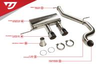 Unitronic MK6 Golf R 3" Cat-Back Exhaust System