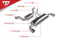 Unitronic MK6 GTI 3" Cat-Back Exhaust System