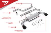 Unitronic Cat-Back for MK7 & MK7.5 GTI- Black Tips