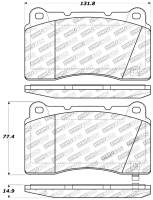 Stoptech - StopTech Performance 04-07 STi / 03-06 Evo / 08-10 Evo / 10+ Camaro Front Brake Pads - Image 2