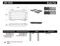 Stoptech - StopTech Performance 10+ Camaro Rear Brake Pads - Image 1