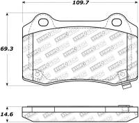 Stoptech - StopTech Performance 10+ Camaro Rear Brake Pads - Image 2