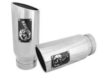 aFe - aFe MACH Force-Xp Universal Exhaust Tip 4 IN Inlet x 5 IN Outlet x 12 IN L - 49T40506-P12 - Image 1
