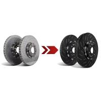 EBC - EBC Racing 14-19 BMW M3 (F80/F82 w/Carbon Ceramic Rotors) 380mm 2 Piece Iron Conversion Rear Rotors - IRC002 - Image 2