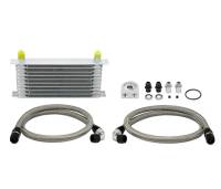 Mishimoto - Mishimoto Universal 10 Row Oil Cooler Kit (Metal Braided Lines) - MMOC-U - Image 1