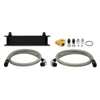 Mishimoto - Mishimoto Universal Thermostatic 10 Row Oil Cooler Kit - Black - MMOC-UTBK - Image 1
