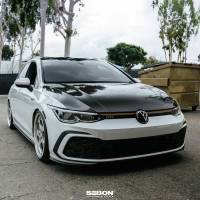 Seibon - Seibon 22-23 Volkswagen Golf GTI/R OEM Style Carbon Fiber Hood - HD22VWG8-OE - Image 6