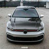 Seibon - Seibon 22-23 Volkswagen Golf GTI/R OEM Style Carbon Fiber Hood - HD22VWG8-OE - Image 7