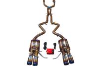 Valvetronic Designs BMW E90,E92 M3 4.0L 200 Cell Full Exhaust System Grade 5 Titanium Brushed 3.5" Outlet Tips BMW.E9X.M3.VSES.2CC.TI.BRSH