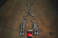 Valvetronic Designs BMW E90,E92 M3 4.0L Full Exhaust System T304 Stainless Steel Black 3.5" Outlet Tips BMW.E9X.M3.VSES.FF.BR.BLK