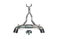 Valvetronic Designs BMW F95 X5M 4.4L Catback, T304 Stainless Steel Black 3.5" Outlet Tips BMW.F95.X5M.VSES.BR.BLK
