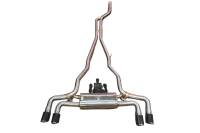 Valvetronic Designs BMW G30, 530i 2.0L Catback, T304 Stainless Steel, Forged Carbon 3.5" Outlet Tips BMW.G30.530i.VSES.BR.FC