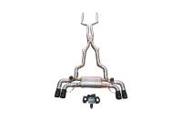 Valvetronic Designs BMW G30, M550i 4.4L Catback, T304 Stainless Steel, Carbon Fiber 4.0" Outlet Tips BMW.G30.M550i.VSES.BR.RC