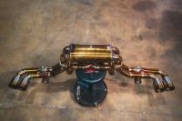Valvetronic Designs Ferrari F430 4.3L, Full Exhaust System, Grade 5 Titanium, Titanium Bespoke OEM Style Valvetronic Tips FER.F430.VSES.FF.TI