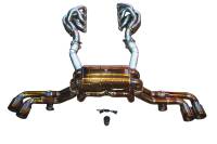Valvetronic Designs Ferrari F430 4.3L, Full Exhaust System With Free Flow Headers, Grade 5 Titanium, Titanium Bespoke OEM Style Valvetronic Tips FER.F430.VSES.FFH.TI