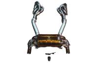Valvetronic Designs Ferrari 430 Scuderia 4.3L Full Exhaust System With Free Flow Headers, Grade 5 Titanium, Titanium Bespoke OEM Style Valvetronic FER.SCUD.VSES.FFH.TI