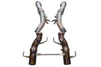Valvetronic Designs Ferrari SF90 Stradale 3.9L Full Exhaust System, Grade 5 Titanium Reuses OEM Style Tips FER.SF90.F1.VSES.FF.TI