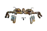 Valvetronic Designs Lamborghini LP-580, LP-610 Huracan 5.2L Valved Catback Exhaust System , Grade 5 TItanium, Reuses OEM Tips LAM.HUR.VSES.TI