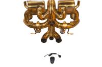 Valvetronic Designs Lamborghini LP 740-4 6.5L Catback, T304 Stainless Steel Finished in Anodized Gold, Reuses OEM Style Tips LAM.LP740.VSES.AG