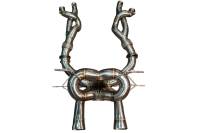 Valvetronic Designs Lamborghini Revuelto 6.5L F1 Full Exhaust System, T304 Stainless Steel, Reuse OEM Tips LAM.REVU.F1.FF.BR