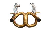 Valvetronic Designs Lamborghini Aventador SVJ 6.5L F1 Full Exhaust System, T304 Stainless Steel Finished in Anodized Gold, Bespoke OEM Style Valvetronic Tips LAM.SVJ.F1.FF.AG