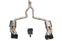 Valvetronic Designs Mercedes-AMG CLS 63 4.0L, Catback, T304 Stainless Steel, Black Bespoke OEM Style Valvetronic Tips MER.CLS63.AMG.VSES.BR